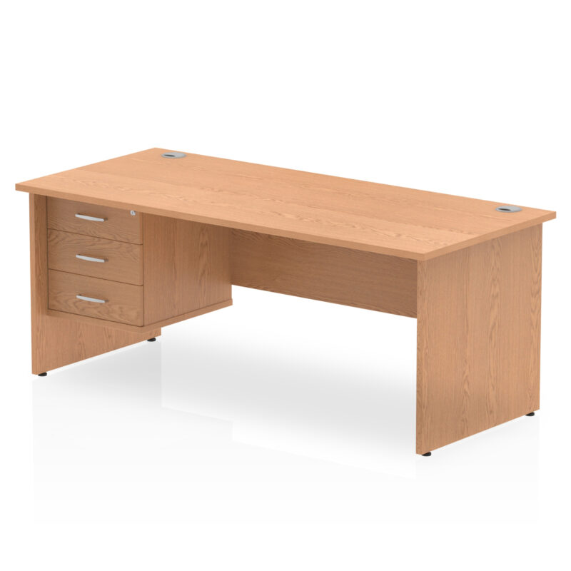 Impulse 1800mm Panel End Straigh Desk With Single Fixed Pedestal - Image 17