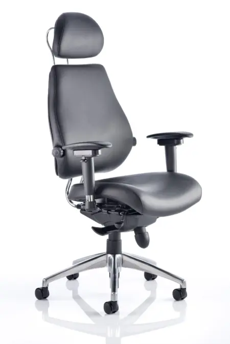 Chiro Plus Ultimate High Back Ergonomic Posture Chair with Arms and Headrest